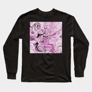 Swirls- Pink Rose Long Sleeve T-Shirt